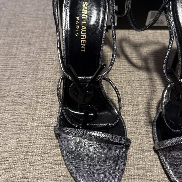 Yves Saint Laurent Cassandra Heels Metallic Leather - Picture 2 of 14